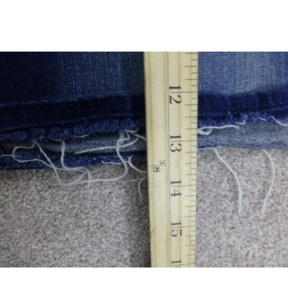 Mavi Jeans Mini Blue Denim Skirt Intentionally Distressed Hem - Picture 11 of 11